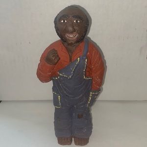 Vintage man with overalls